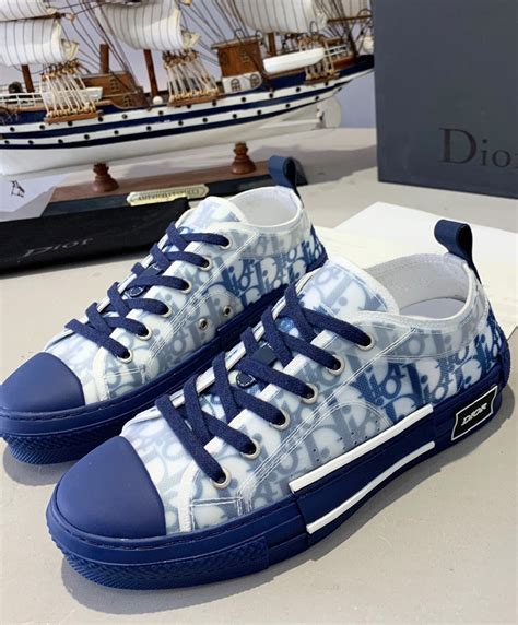 blue dior shoes